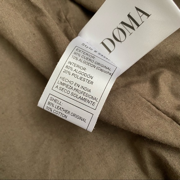 Doma Leather Jacket with Hood - Picture 11 of 16